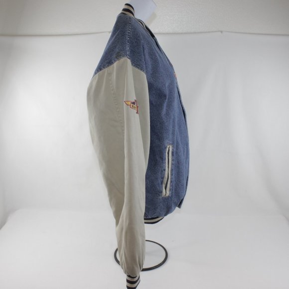 VTG 90s Disney Tigger Top Performance Embroidered Varsity Jacket Coat Size Small - Picture 6 of 11